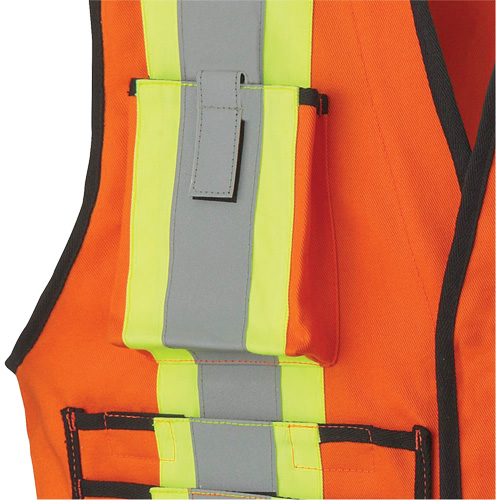 7732 Veste d'arpenteur ignifuge et r&eacute;sistant aux arcs &eacute;lectriques FR-Tech, Petit, Orange haute visibilit&eacute;, 9,7 cal/cm² Nia-Chem Ltd.