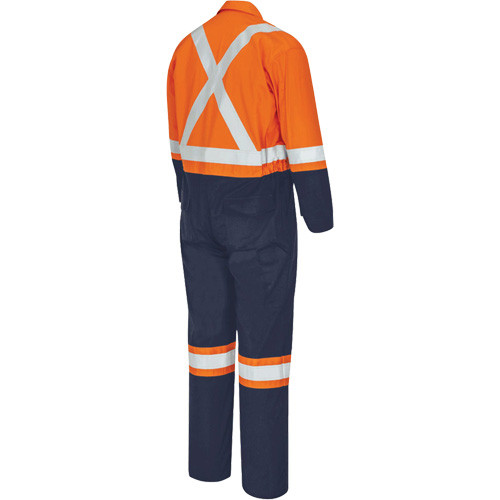 7702BB FR-Tech&reg; 2-Tone Safety Coverall, Size 36, Navy Blue/Orange, 10 cal/cm² Nia-Chem Ltd.