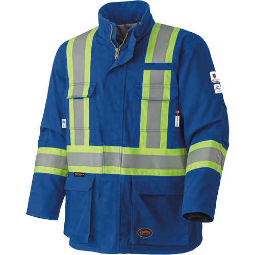 5523 Manteau de s&eacute;curit&eacute; ignifuge, Petit, Bleu royal, 58 cal/cm² Nia-Chem Ltd.