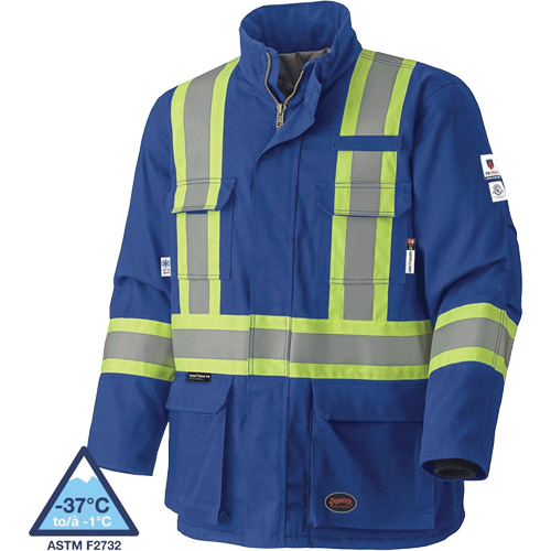 5523 Manteau de s&eacute;curit&eacute; ignifuge, Petit, Bleu royal, 58 cal/cm² Nia-Chem Ltd.