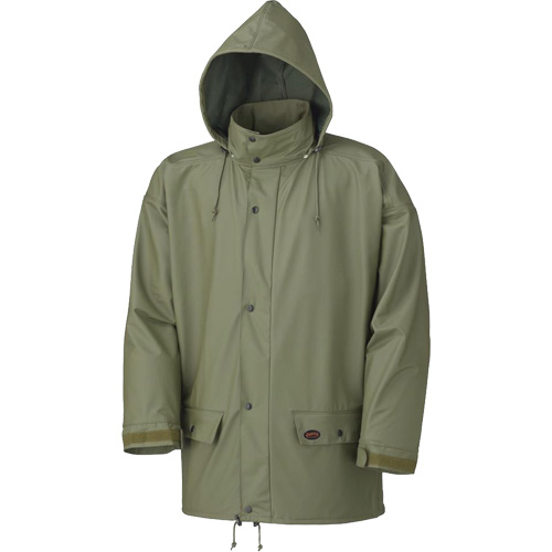 D7000 Stretch Rain Jacket, Polyurethane, X-Small, Green Nia-Chem Ltd.