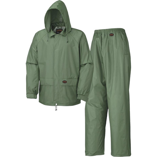 583 Rain Suit, Polyester/PVC, Small, Green Nia-Chem Ltd.