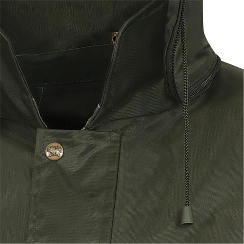D8120J Nailhead Ripstop Tree Planter Hooded Jacket, Polyester/PVC, X-Small, Green Nia-Chem Ltd.