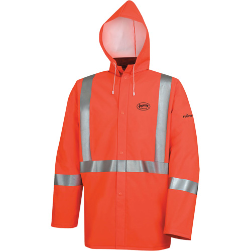 576J Veste de pluie ignifuge haute visibilit&eacute;, Petit, Orange haute visibilit&eacute; Nia-Chem Ltd.