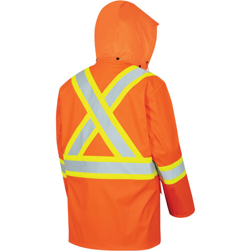 5892PKT Veste de s&eacute;curit&eacute; imperm&eacute;able &agrave; haute visibilit&eacute; ignifuge, T-petit, Orange haute visibilit&eacute; Nia-Chem Ltd.