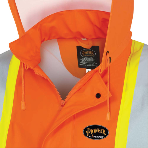 5892PKT Veste de s&eacute;curit&eacute; imperm&eacute;able &agrave; haute visibilit&eacute; ignifuge, T-petit, Orange haute visibilit&eacute; Nia-Chem Ltd.