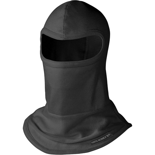 C214BK Cagoule &agrave; un trou en tricot moyen, Noir, Nomex Nia-Chem Ltd.