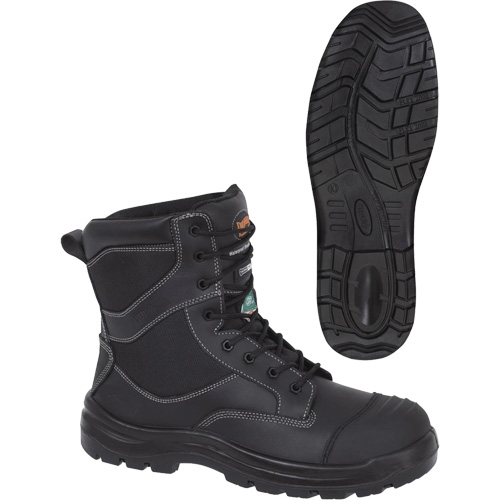 1050 Bottes de s&eacute;curit&eacute; composites noires, Cuir, Taille 14, Imperm&eacute;able Nia-Chem Ltd.