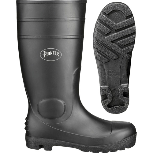 1011 Bottes de s&eacute;curit&eacute;, PVC, Pointure 10, Semelle R&eacute;sistant aux perforations Nia-Chem Ltd.
