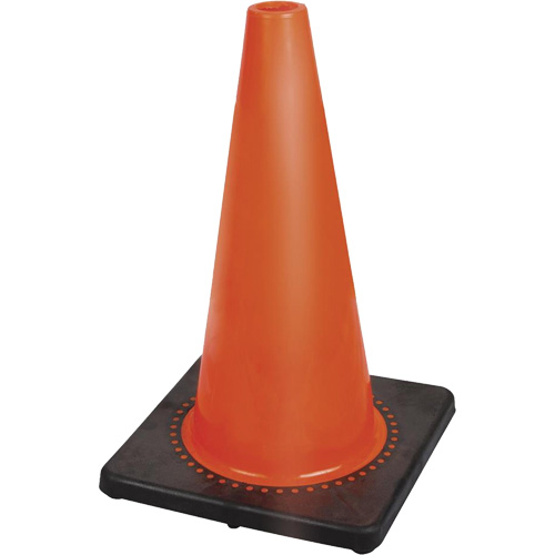 181P C&ocirc;ne de s&eacute;curit&eacute; flexible de premi&egrave;re qualit&eacute;, 18", Orange Nia-Chem Ltd.