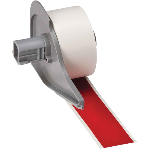 All-Weather Permanent Adhesive Label Tape, Vinyl, Red, 1" Width Nia-Chem Ltd.