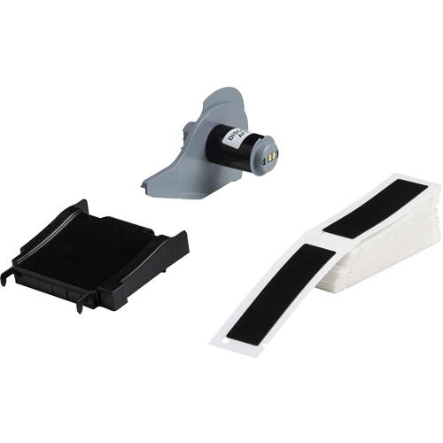 Raised Panel Labels, Polyester, 1" L x 4" H, Black Nia-Chem Ltd.