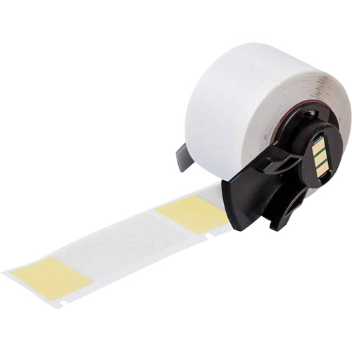 &eacute;tiquettes enveloppantes auto-adh&eacute;sives pour fils et c&acirc;bles, Vinyle, 1" lo x 2,5" h, Blanc Nia-Chem Ltd.