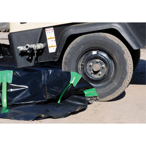 Ultra-Containment Berm&reg;, 1496 US gal. Capacity, 10' W x 20' L x 12" H, Stake Wall Nia-Chem Ltd.