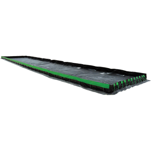 Ultimate Copolymer 2000 Ultra-Containment Berm&reg;, 5385 US gal. Capacity, 12' W x 60' L x 12" H, Hinge Bracket Nia-Chem Ltd.