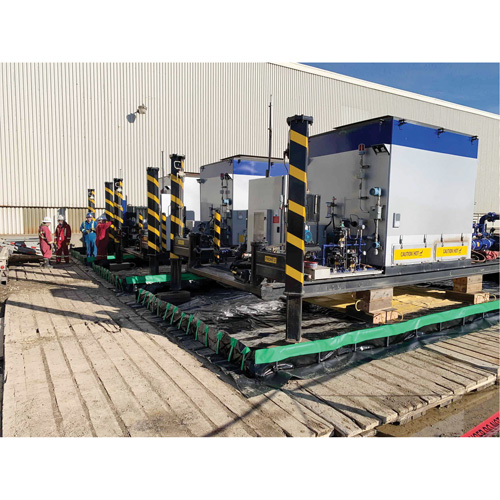 Ultimate Copolymer 2000 Ultra-Containment Berm&reg;, 5385 US gal. Capacity, 12' W x 60' L x 12" H, Hinge Bracket Nia-Chem Ltd.