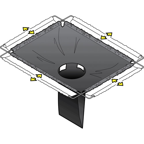 Bac de r&eacute;tention carr&eacute; Ultra-Drain Guard avec orifice de trop-plein, Huile & s&eacute;diments, 16" - 28" lo x 20" - 36" la Nia-Chem Ltd.