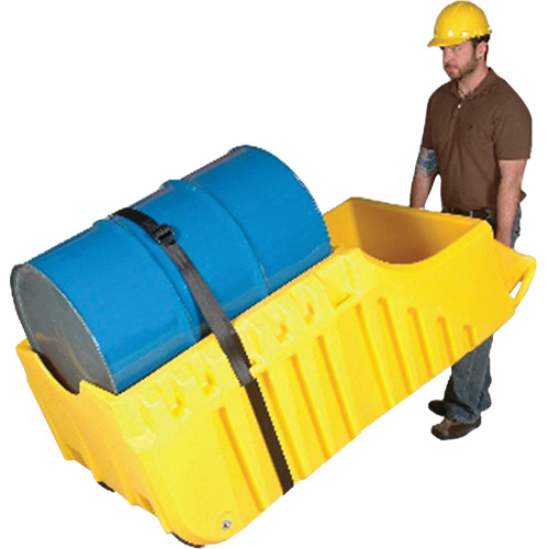 Chariot pour baril, 26,5'' lo x 26,5'' la x 5'' h, Cap. de d&eacute;versement 800 gal. US Nia-Chem Ltd.