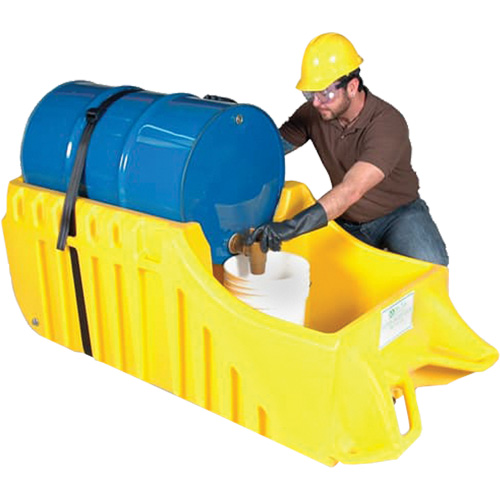 Chariot pour baril, 26,5'' lo x 26,5'' la x 5'' h, Cap. de d&eacute;versement 800 gal. US Nia-Chem Ltd.