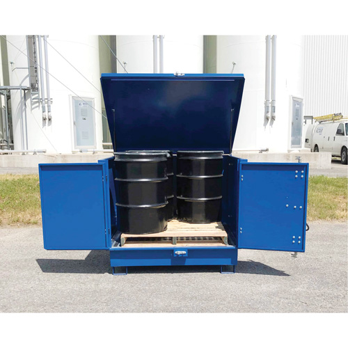 Ultra-Hard Top S4 Steel Spill Pallet, 61" L x 54.4" W x 52" H, 4700 lbs. Load Capacity Nia-Chem Ltd.