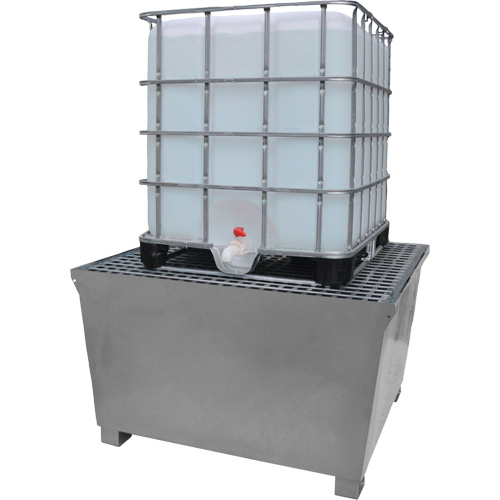 Steel Ultra-IBC Spill Pallet&reg;, 370 US gal. Spill Capacity, 57.6" x 34.7" x 56.9" Nia-Chem Ltd.