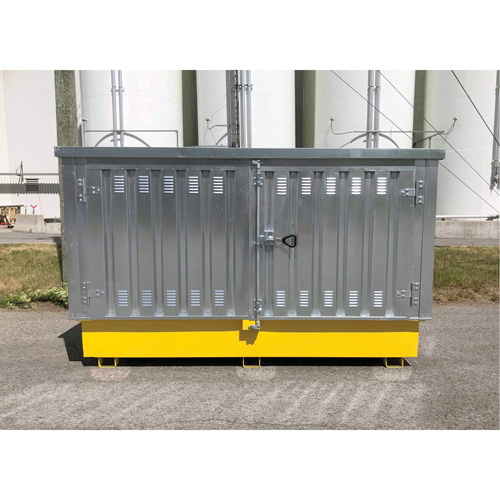 Ultra-Twin IBC en acier avec couvercle rigide, 123,4" lo x 73,4" la x 66,4" h, Capacit&eacute; de charge 12250 lb Nia-Chem Ltd.