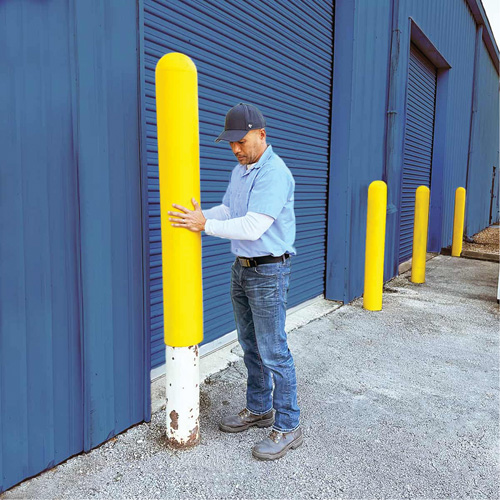 Ultra-Post Protector&reg;, 7" Dia. x 52" L, Yellow Nia-Chem Ltd.