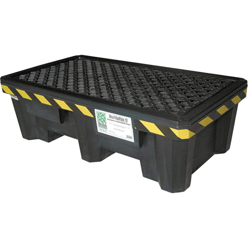 Ultra-Spill Pallet mod&egrave;le &eacute;conomique, 2 barils, Capacit&eacute; de d&eacute;versement 66 gal. US, 53" x 29" x 16,5" Nia-Chem Ltd.