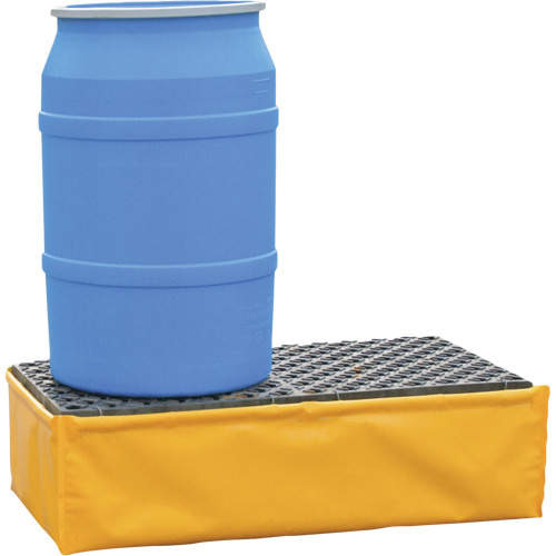 Ultra-Spill Pallet flexible, 2 barils, Capacit&eacute; de d&eacute;versement 66 gal. US, 48" x 24" x 14" Nia-Chem Ltd.