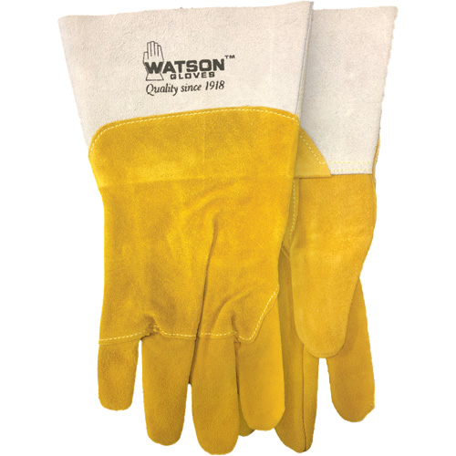 Gants de soudure robustes, Cuir fleur de ch&egrave;vre/Cuir de vache refendu, Taille Moyen Nia-Chem Ltd.
