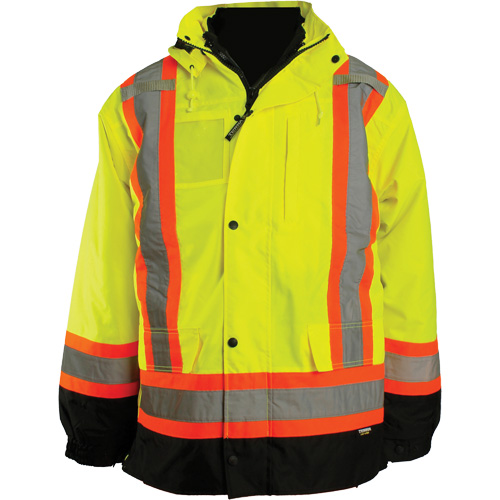 7-in-1 Jacket, Polyester, High Visibility Orange, 2X-Large Nia-Chem Ltd.