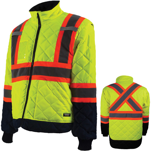 Freezer Jacket, Polyester, High Visibility Orange, Large Nia-Chem Ltd.