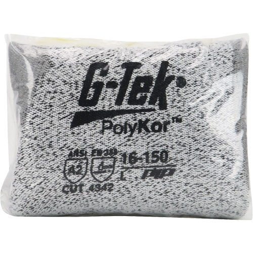 Gants r&eacute;sistants aux coupures G-Tek en tricot sans couture, Taille T-petit, Calibre 13, Rev&ecirc;tement Polyur&eacute;thane, Enveloppe en PolyKor, ASTM ANSI niveau A2/EN 388 niveau B Nia-Chem Ltd.