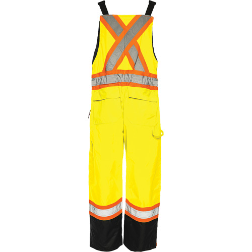 TO1 Winter Traffic Overalls, Polyester, Small, Black/High Visibility Lime-Yellow Nia-Chem Ltd.