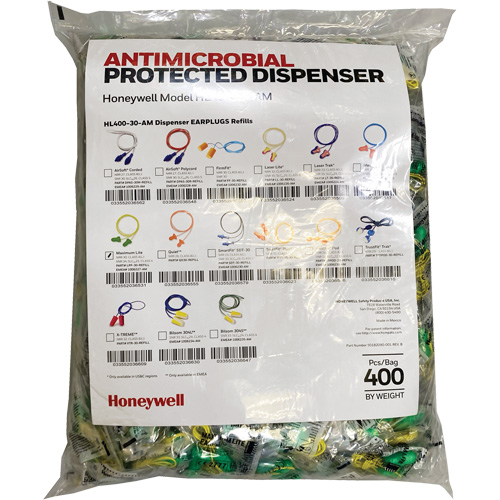 LPF-30 Earplugs Refill for HL400 Dispenser, Bulk - Polybag, Corded Nia-Chem Ltd.