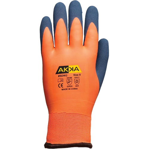 Abrasion-Resistant Work Gloves, 7/Small, Rubber Latex Coating Nia-Chem Ltd.