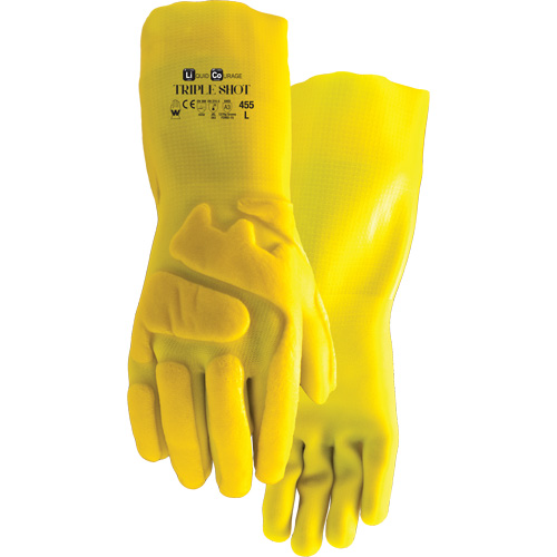 455 Triple Shot Cut-Resistant Gloves, Size Large, PVC, Nylon Inner Lining Nia-Chem Ltd.