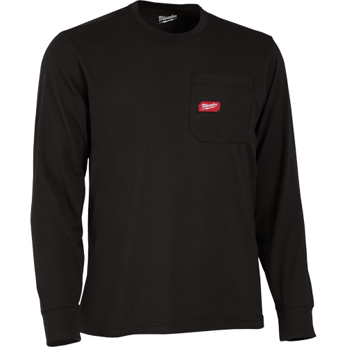 T-shirt &agrave; manches longues avec poches Gridiron, Hommes, Petit, Noir Nia-Chem Ltd.