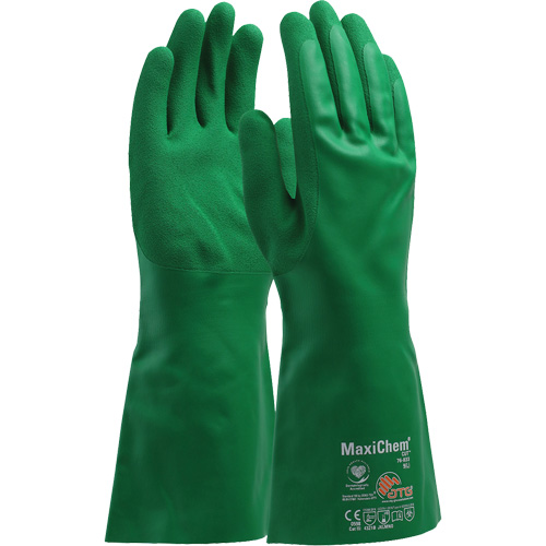 ATG MaxiChem&reg; Cut Chemical-Resistant Gloves, Size Small, 14" L, Nitrile Nia-Chem Ltd.