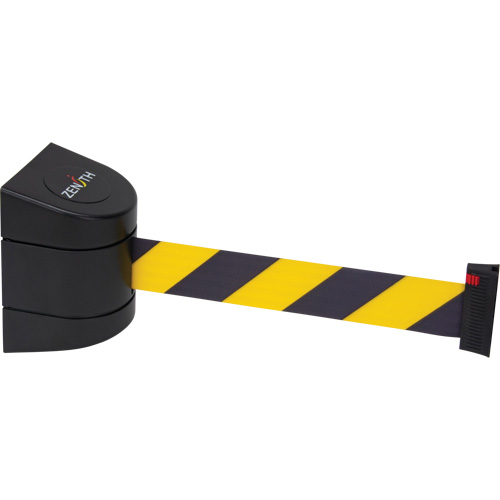 Magnetic Wall Mount Barrier with Magnetic Tape, Plastic, Magnetic Mount, 15', Black and Yellow Tape Nia-Chem Ltd.
