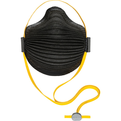 AirWave M Series Black Disposable Masks with SmartStrap&reg; & Full Foam Flange, N95, NIOSH Certified, Medium/Large Nia-Chem Ltd.