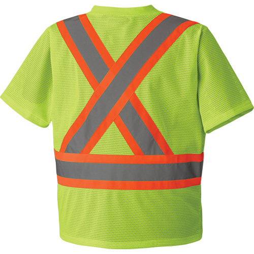 5993P T-shirt de s&eacute;curit&eacute; en maille, Polyester, Petit, Jaune lime haute visibilit&eacute; Nia-Chem Ltd.