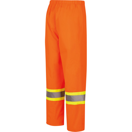 5627W Pantalon &agrave; bavette imperm&eacute;able pour femmes, Polyester/Polyur&eacute;thane, T-petit, Orange haute visibilit&eacute; Nia-Chem Ltd.