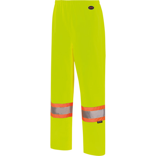 5629W Women's Waterproof Bib Pants, Polyester/Polyurethane, X-Small, High Visibility Lime-Yellow Nia-Chem Ltd.