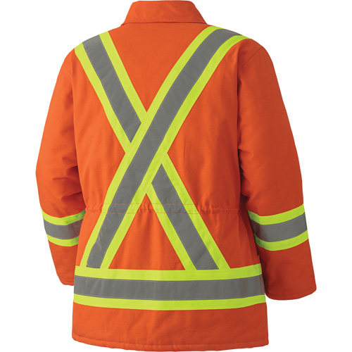5537A Quilted Duck Safety Parka, High Visibility Orange, Small Nia-Chem Ltd.