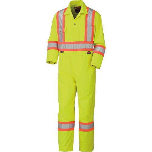 5512T High-Visibility Coveralls, 40 (Tall), High Visibility Lime-Yellow Nia-Chem Ltd.
