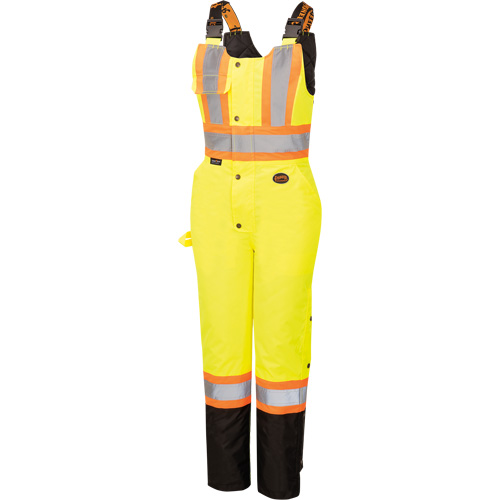 5041BBW Combinaison de s&eacute;curit&eacute; imperm&eacute;able haute visibilit&eacute; pour femmes, Polyester, T-petit, Noir/Jaune lime haute visibilit&eacute; Nia-Chem Ltd.