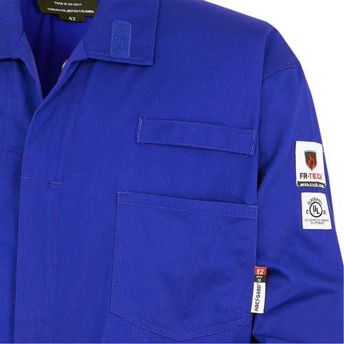 7779T FR-Tech&reg; 88/12 Arc Rated Flame Resistant Coveralls, Size 40 (Tall), Royal Blue, 10 cal/cm² Nia-Chem Ltd.
