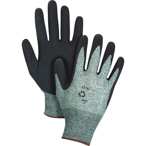 Gants &eacute;cologiques enduits &agrave; prise cr&ecirc;p&eacute;e, 8, R&ecirc;vetement Mousse de latex, Calibre 15, Enveloppe en Nylon/rPET Nia-Chem Ltd.