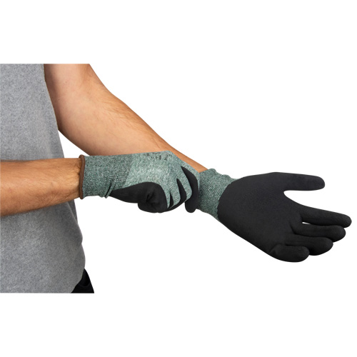 Gants &eacute;cologiques enduits &agrave; prise cr&ecirc;p&eacute;e, 8, R&ecirc;vetement Mousse de latex, Calibre 15, Enveloppe en Nylon/rPET Nia-Chem Ltd.